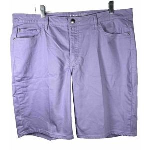 Lee Riders Women's Bermuda Shorts Size 18 Mid Rise Stretch Lavender Purple